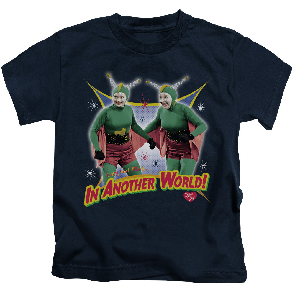 I Love Lucy/in Another World-s/s Juvenile 18/1-navy