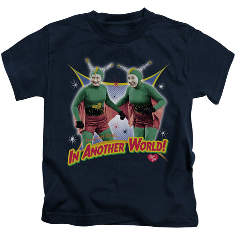 I Love Lucy/in Another World-s/s Juvenile 18/1-navy