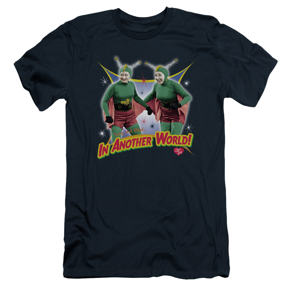 I Love Lucy/in Another World - S/s Adult 30/1 - Navy