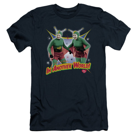I Love Lucy/in Another World - S/s Adult 30/1 - Navy
