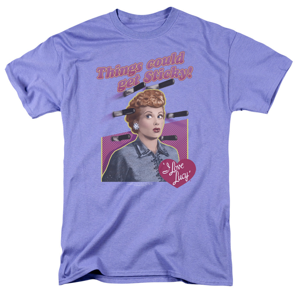 I Love Lucy/things Could Get Sticky - S/s Adult 18/1 - Lavendar