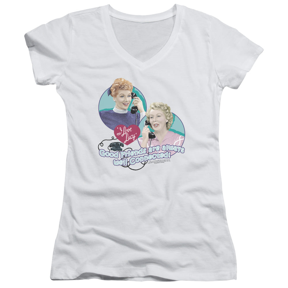 Juniors Sheer Cap Sleeve V-Neck