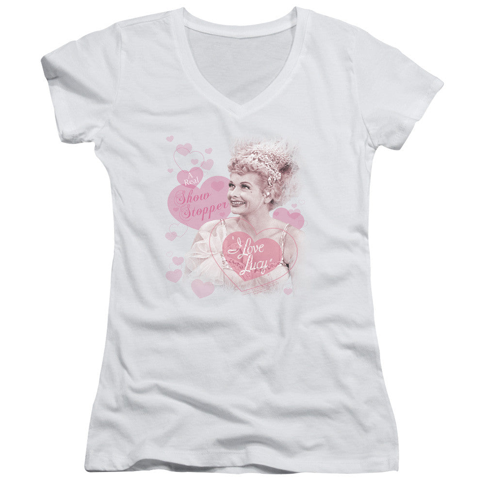 Juniors Sheer Cap Sleeve V-Neck