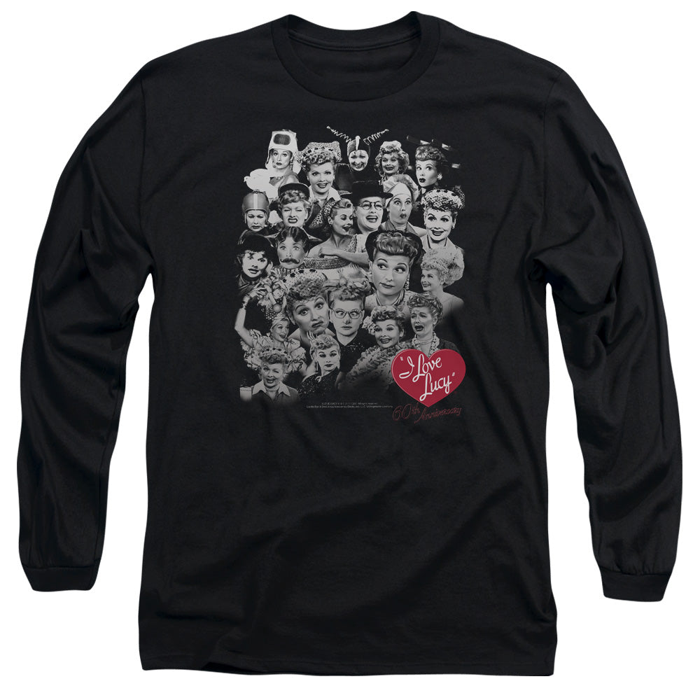 I Love Lucy/60 Years Of Fun - L/s Adult 18/1 - Black