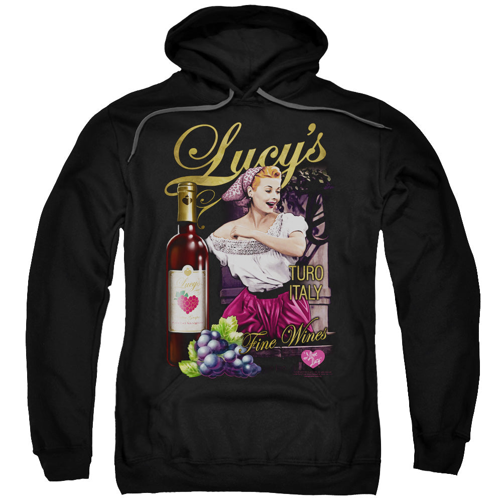 I Love Lucy/bitter Grapes-adult Pull-over Hoodie-black
