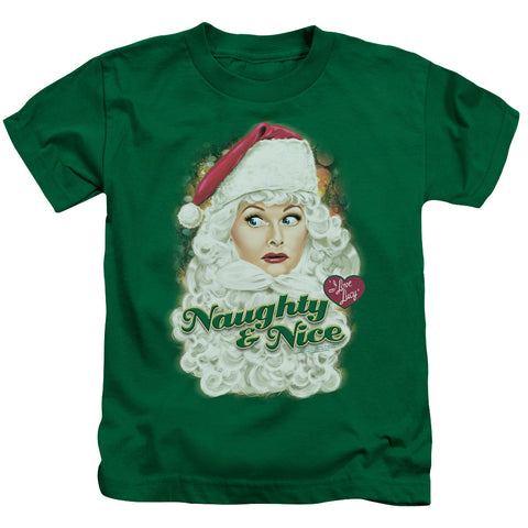 I Love Lucy/santa-s/s Juvenile 18/1-kelly Green