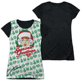 Junior Cap Sleeve 100% Poly Black Back