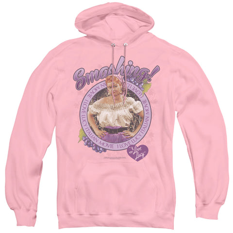 I Love Lucy/smashing-adult Pull-over Hoodie-pink