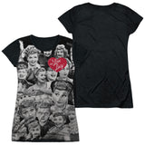 Junior Cap Sleeve 100% Poly Black Back