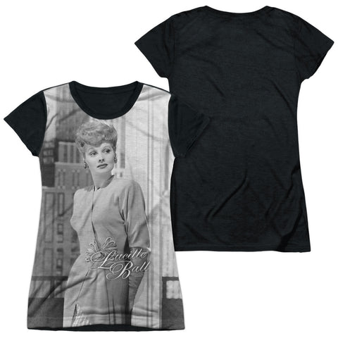 Junior Cap Sleeve 100% Poly Black Back