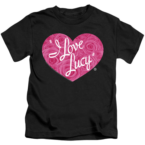 I Love Lucy/floral Logo-s/s Juvenile 18/1-black