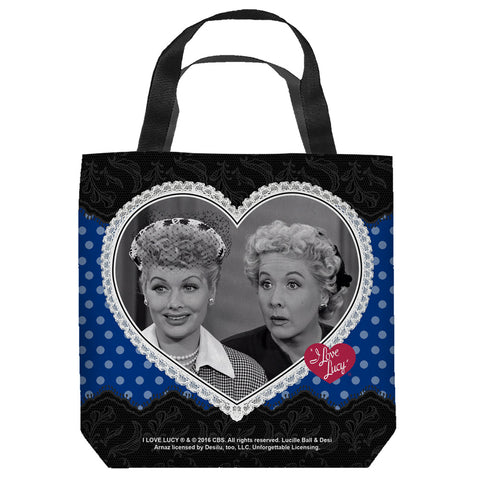 I LOVE LUCY-LACE OF FRIENDSHIP - TOTE BAG - 13x13