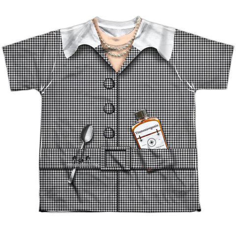 I Love Lucy/vita Costume-s/s Youth Poly Crew-white