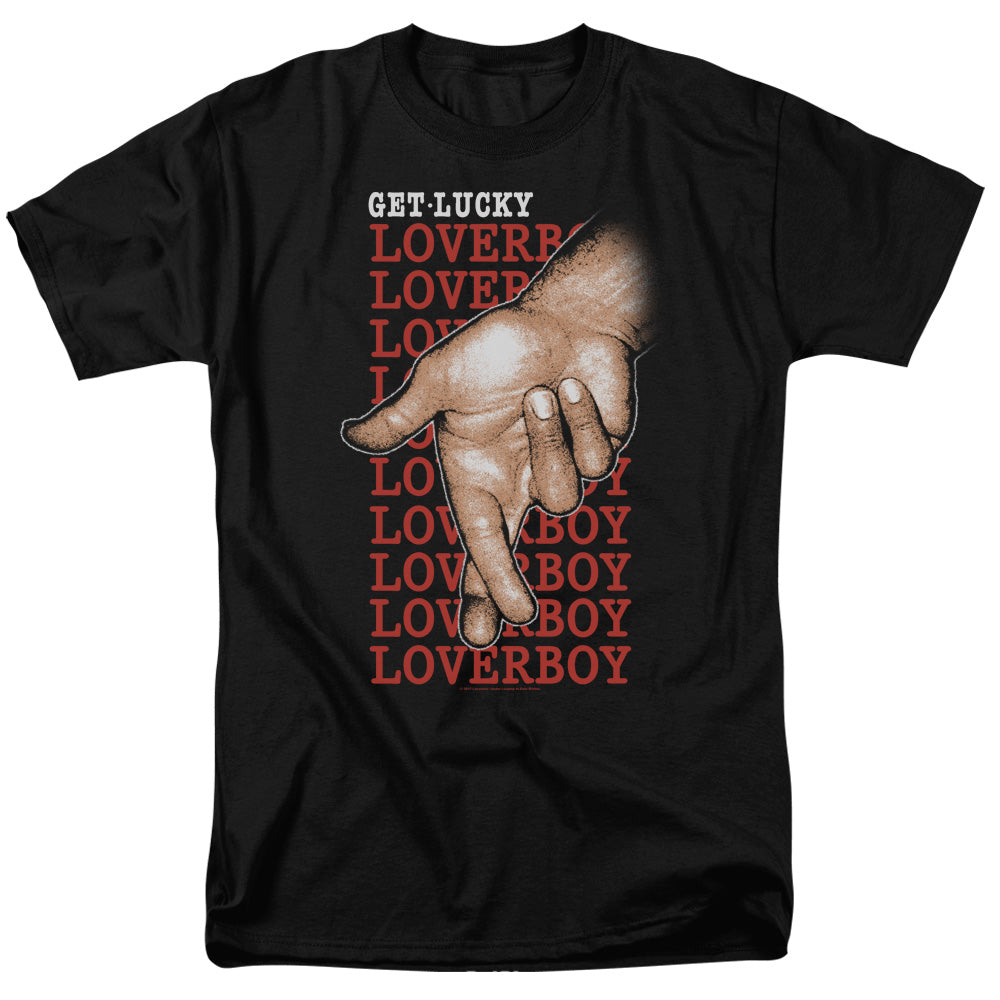 Loverboy/fingers Crossed-s/s Adult 18/1-black