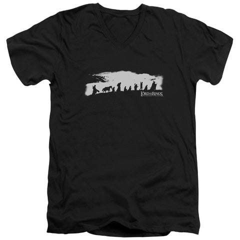 Lor/the Fellowship - S/s Adult V-neck - Black