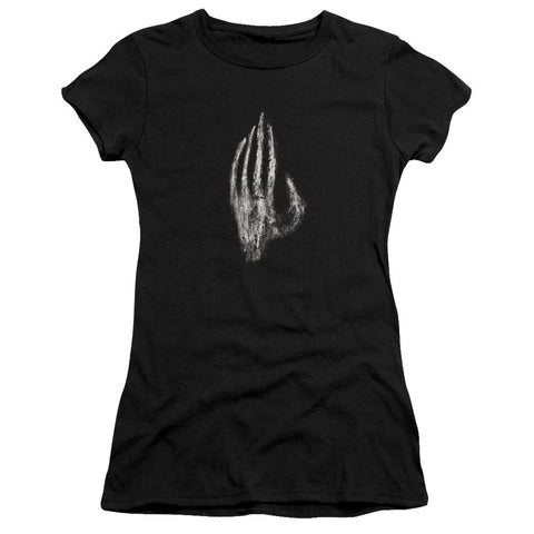 Juniors Sheer Cap Sleeve