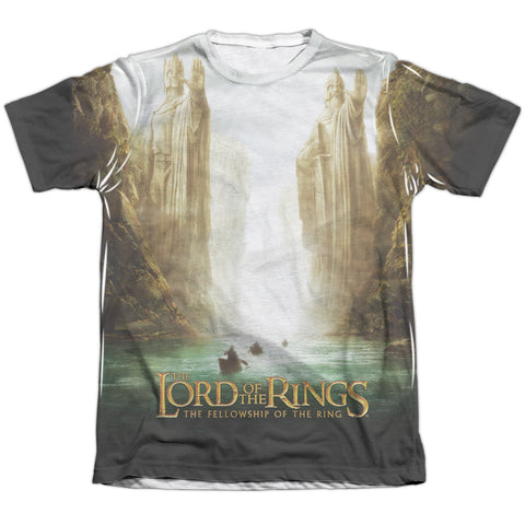 Lor/fellowship Poster-adult Poly/cotton S/s Tee-white