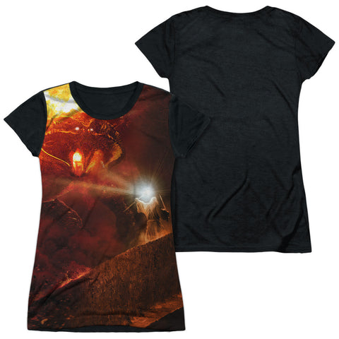 Junior Cap Sleeve 100% Poly Black Back