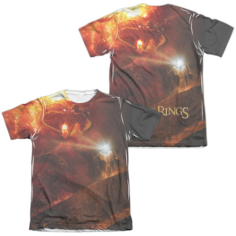 Lor/no Passing (front/back Print)-adult Poly/cotton S/s Tee-white