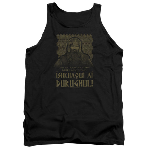 Lord Of The Rings/ishkhaqwi Durugnul-adult Tank-black