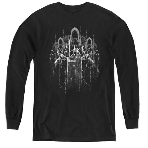 Lord Of The Rings/the Nine-youth Long Sleeve Tee-black