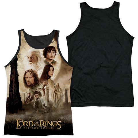Adult 100% Poly Tank Top Black Back