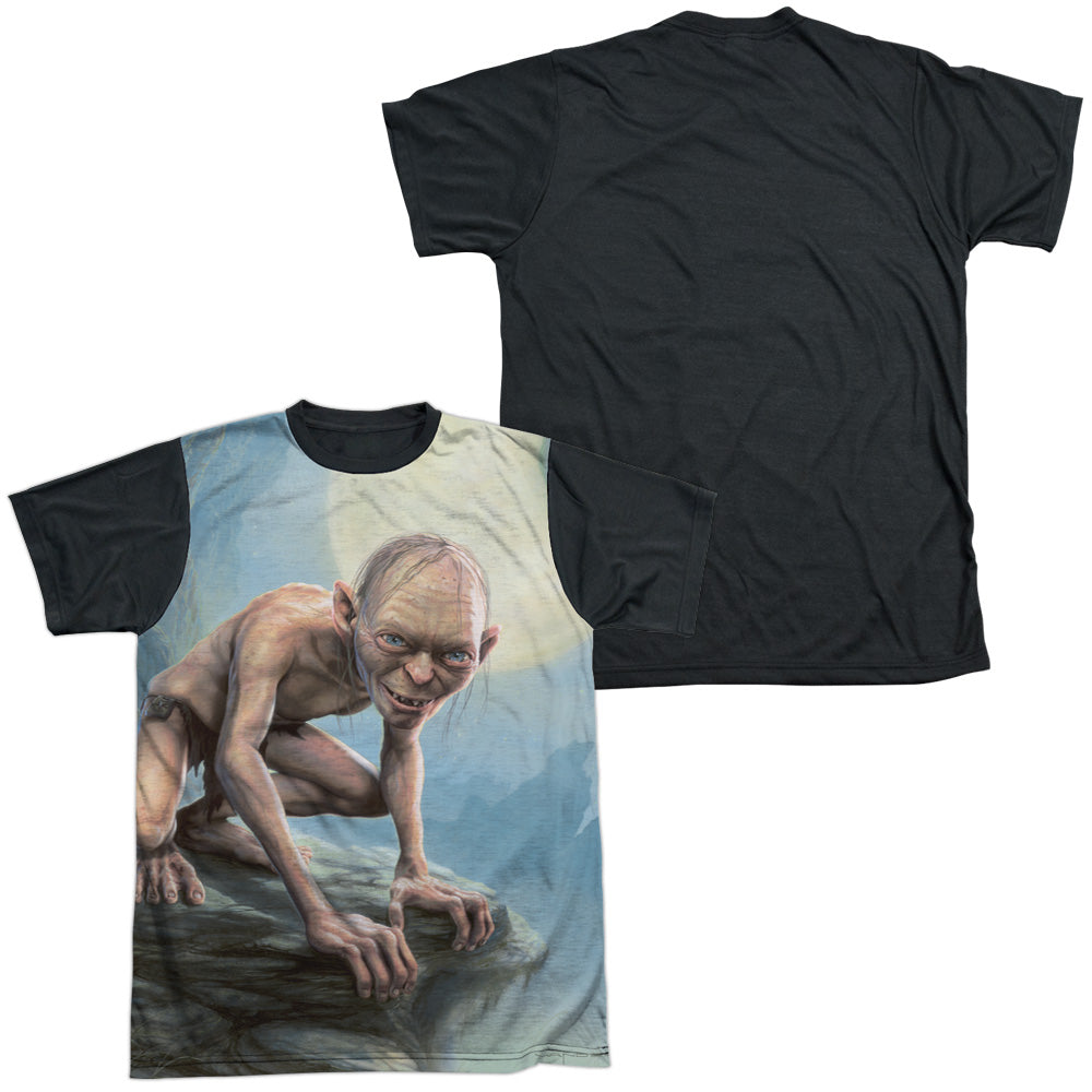 Lor/gollum Moon-s/s Adult White Front Black Back  -white