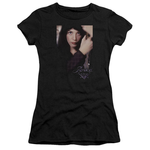 Juniors Sheer Cap Sleeve