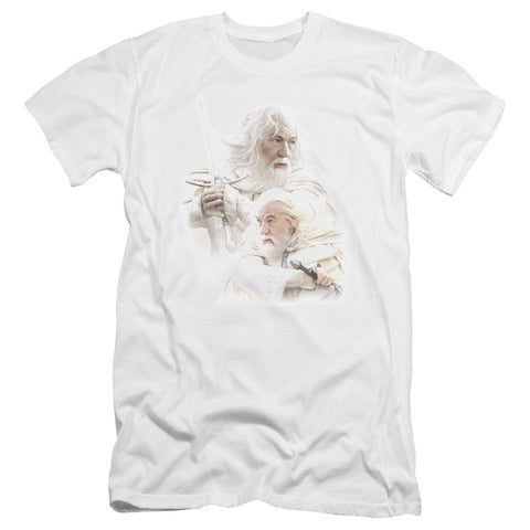 Lor/gandalf The White-premuim Canvas Adult Slim Fit 30/1-white