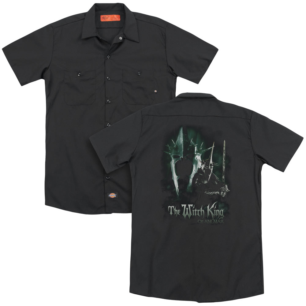 Lor/witch King (back Print) - Adult Work Shirt - Black