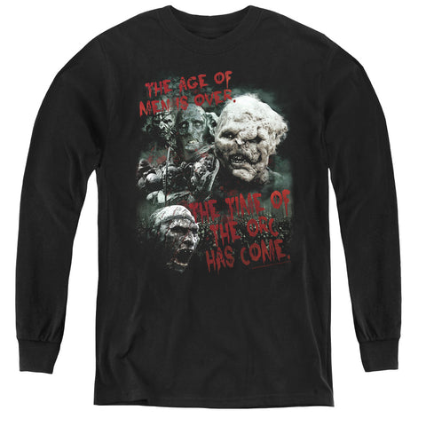 Lor/time Of The Orc - Youth Long Sleeve Tee - Black