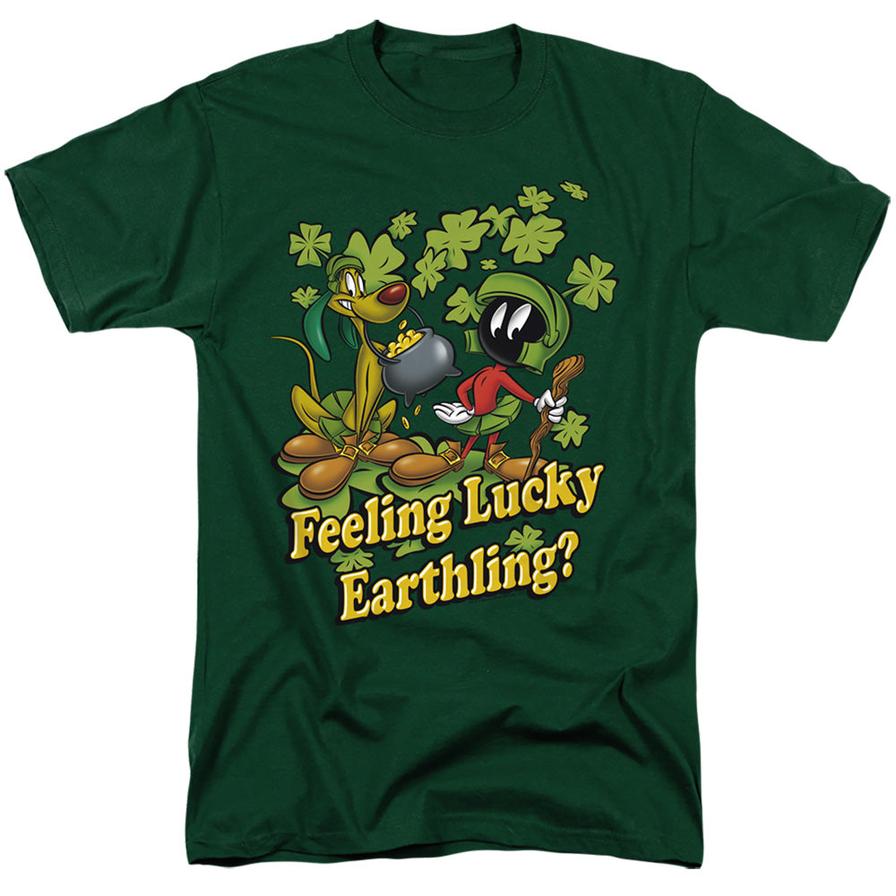 Looney Tunes/feeling Lucky-s/s Adult 18/1-hunter Green