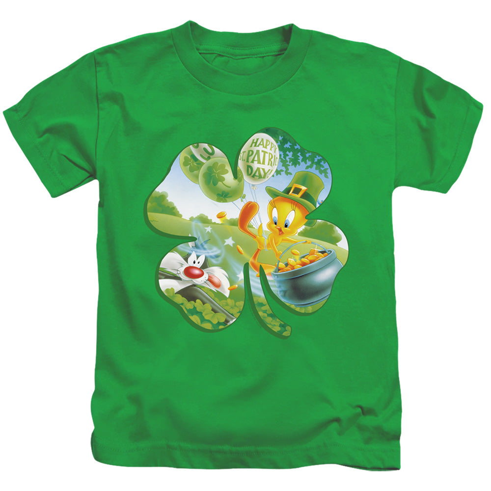 Looney Tunes/tweety Shamrock-s/s Juvenile 18/1-kelly Green