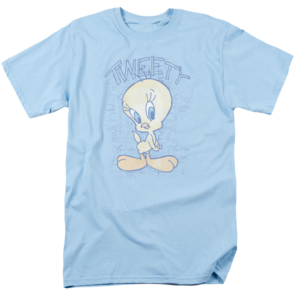 Looney Tunes/tweety Fade-s/s Adult 18/1-light Blue