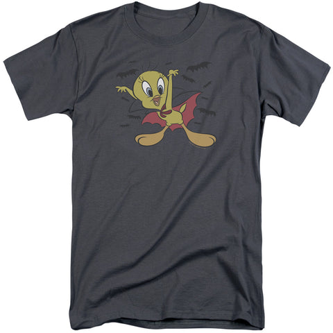Looney Tunes/vampire Tweety-s/s Adult Tall 18/1-charcoal