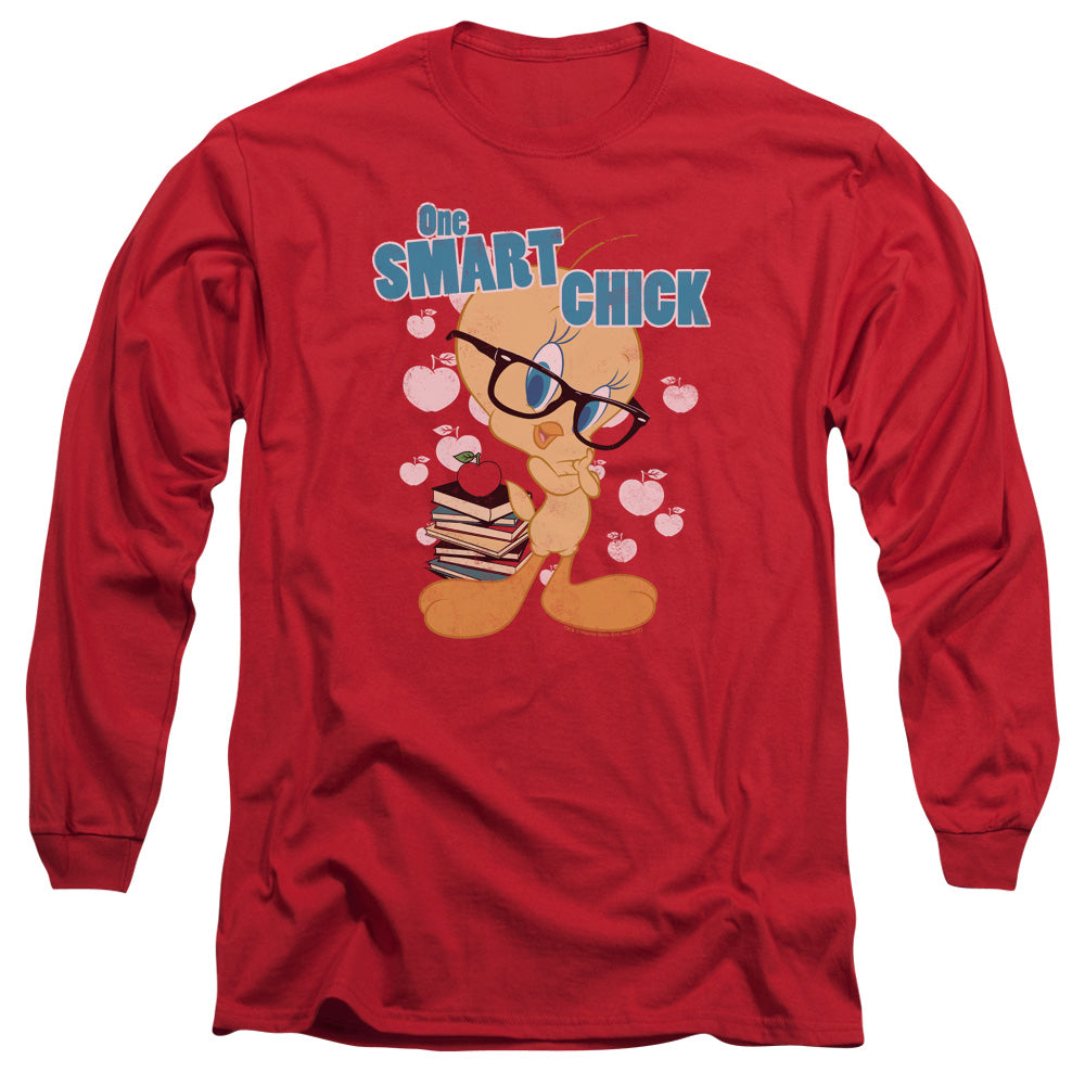 Looney Tunes/one Smart Chick-l/s Adult 18/1-red