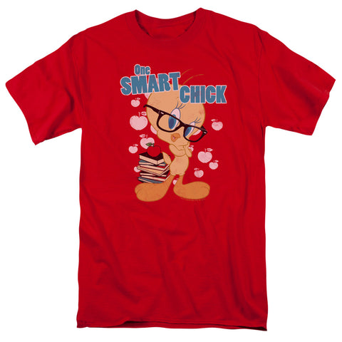 Looney Tunes/one Smart Chick-s/s Adult 18/1-red