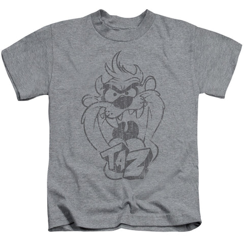 Looney Tunes/faded Taz-s/s Juvenile 18/1-athletic Heather
