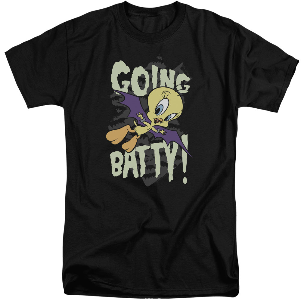 Looney Tunes/going Batty-s/s Adult Tall 18/1-black