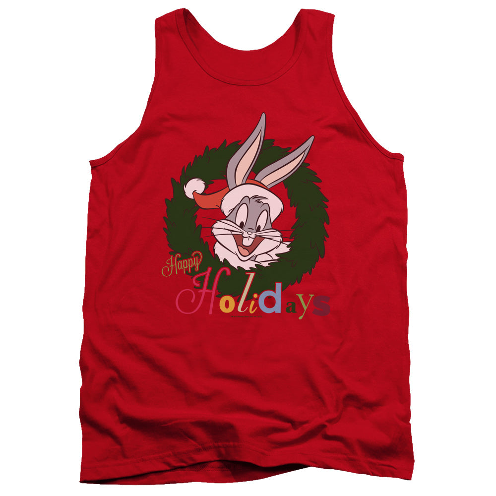 Looney Tunes/holiday Bunny-adult Tank-red