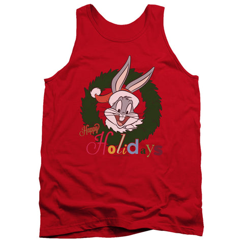 Looney Tunes/holiday Bunny-adult Tank-red