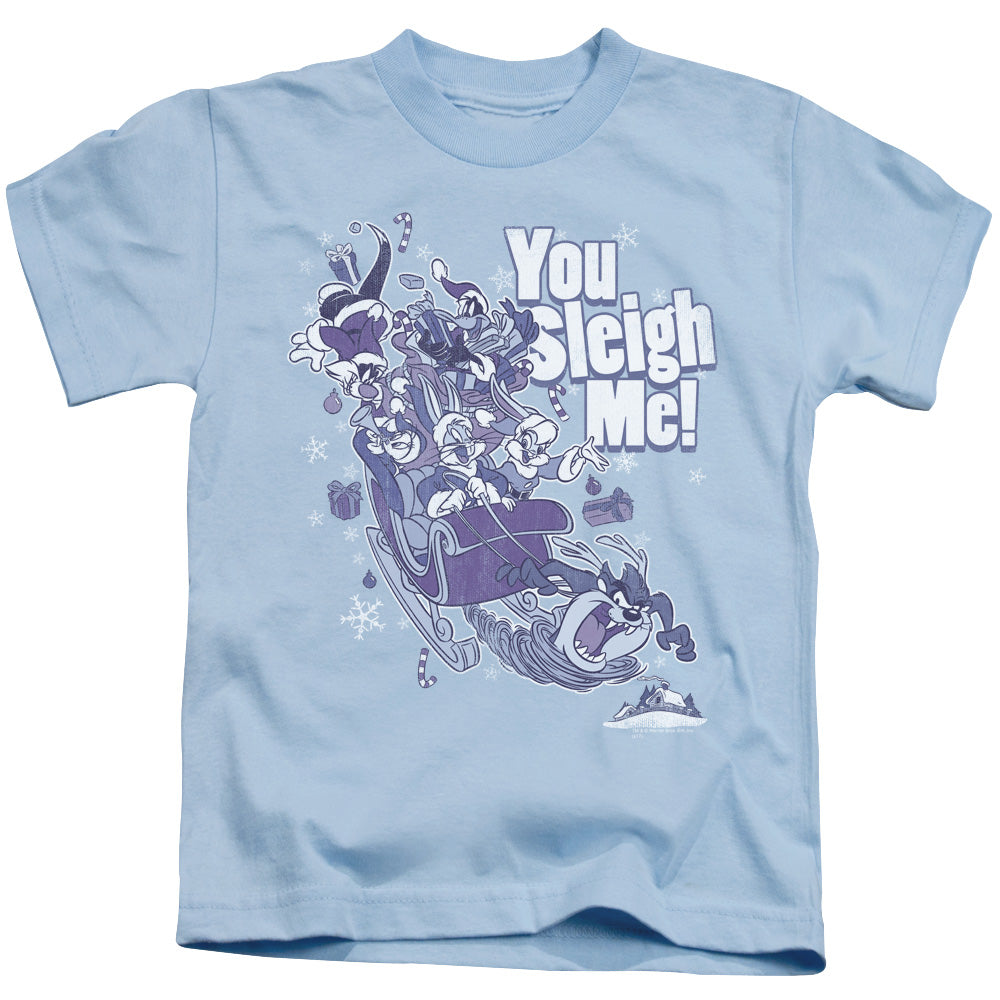 Looney Tunes/you Sleigh Me-s/s Juvenile 18/1-light Blue