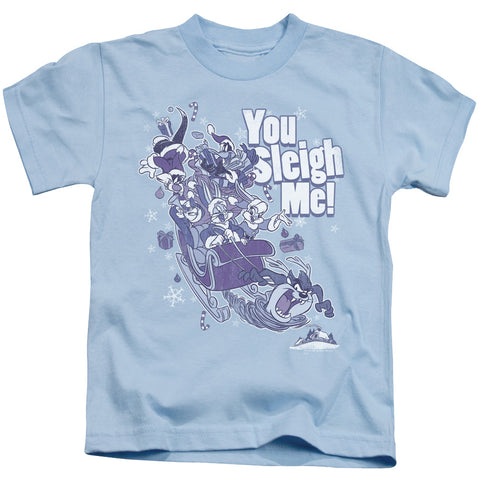 Looney Tunes/you Sleigh Me-s/s Juvenile 18/1-light Blue