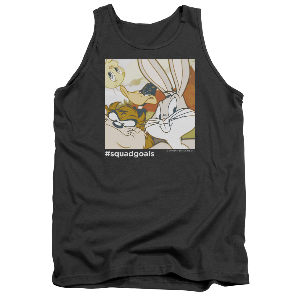Looney Tunes/squad Goals-adult Tank-charcoal