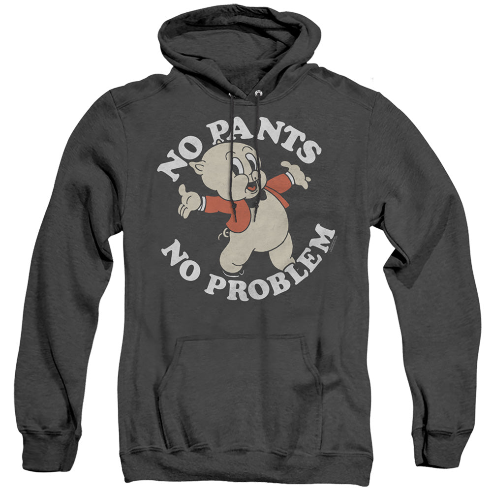 Looney Tunes/no Pants-adult Heather Hoodie-black