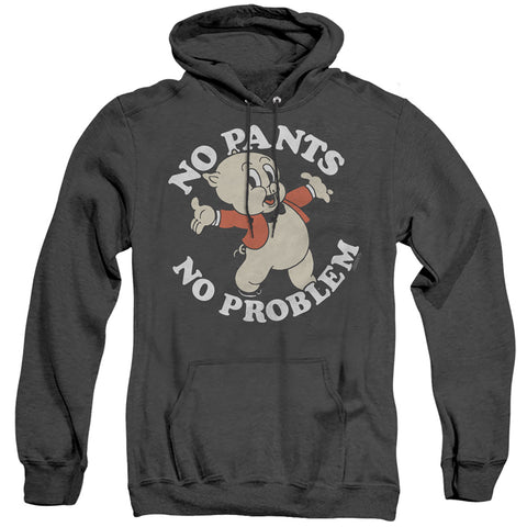 Looney Tunes/no Pants-adult Heather Hoodie-black