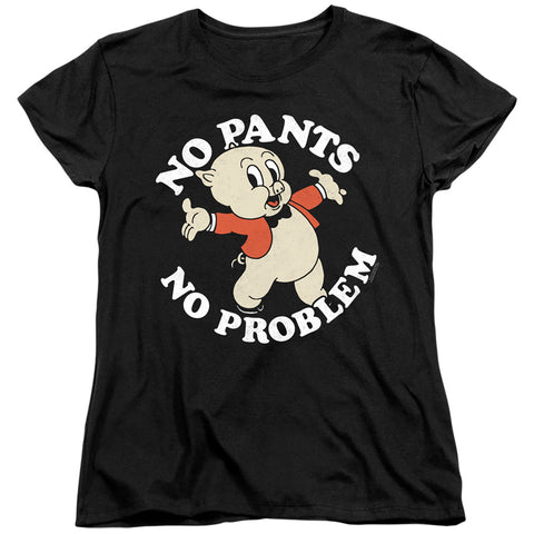 Looney Tunes/no Pants-s/s Women's Tee-black