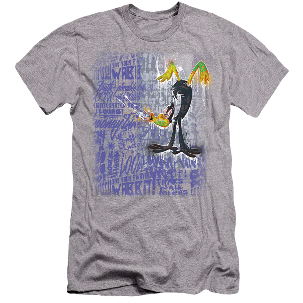 Looney Tunes/graffiti Duck-hbo S/s Adult 30/1-athletic Heather