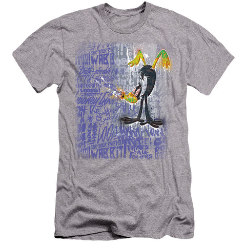 Looney Tunes/graffiti Duck-hbo S/s Adult 30/1-athletic Heather