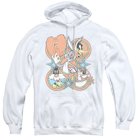 Looney Tunes/screen Stars-adult Pull-over Hoodie-white